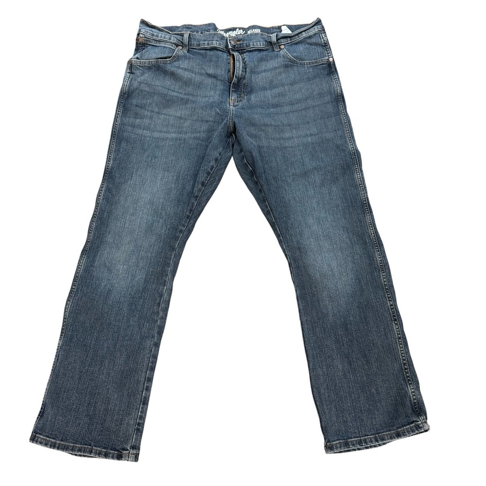 Wrangler Retro Relaxed Boot Stretch Medium Wash Men 40x32 Western Workwear Denim